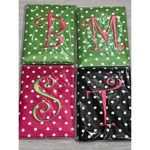 Mainstreet Collection address book Monogram Initial B M S T green pink black 5x7